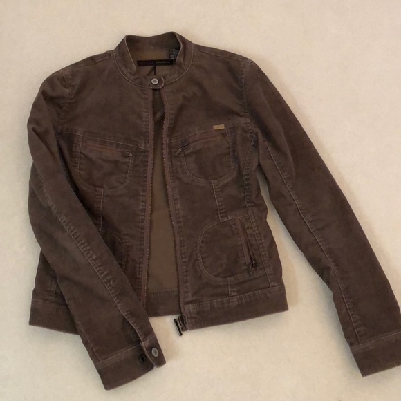 Buffalo Brown Corduroy Cropped Jacket 
